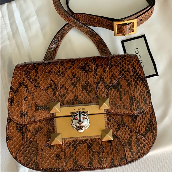 GUCCI ❤️OSIRIDE PYTHON SNAKESKIN TIGER AUTHENTIC! - Picture 2 of 6